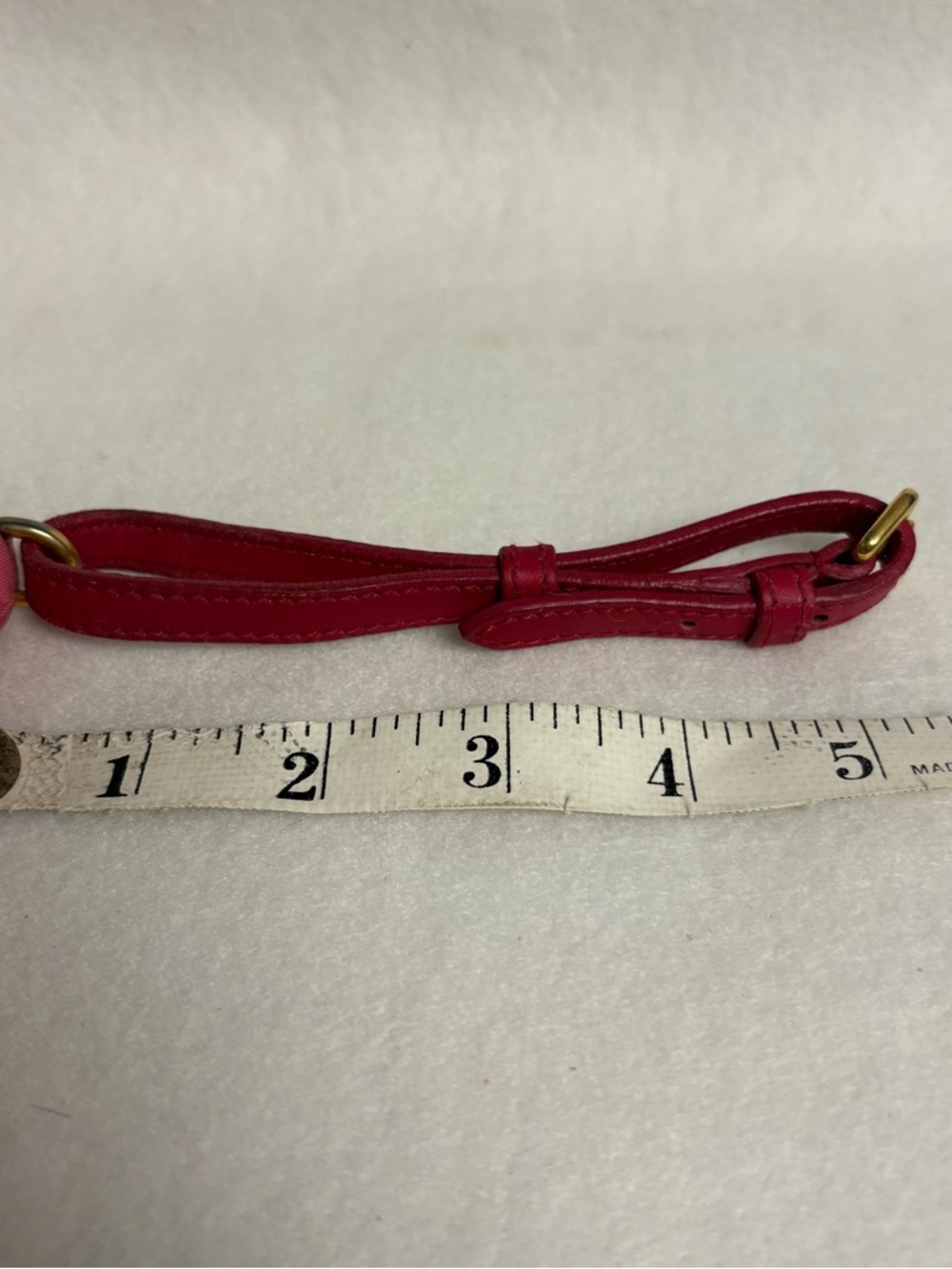 PRADA Pink Nylon Flat Bow Pouch Leather Wristlet Strap Ribbon - Picture 6 of 14